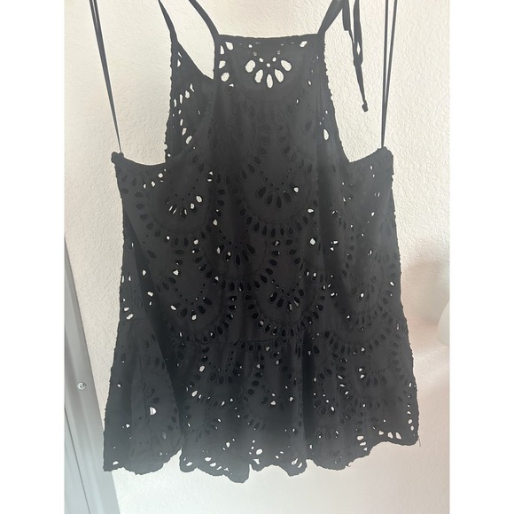 Free People Top Intimately Starry Eyelet Tank Size Large - Picture 3 of 9